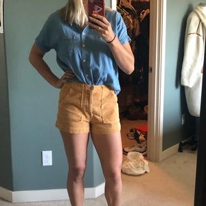 Corduroy shorts